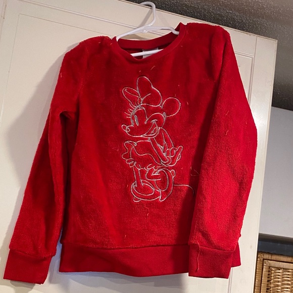 Disney jumping beans Red Minnie Mouse Kids Sweatshirt size 6 - Picture 1 of 5